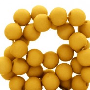 Acryl kralen matt 4mm Bright golden yellow